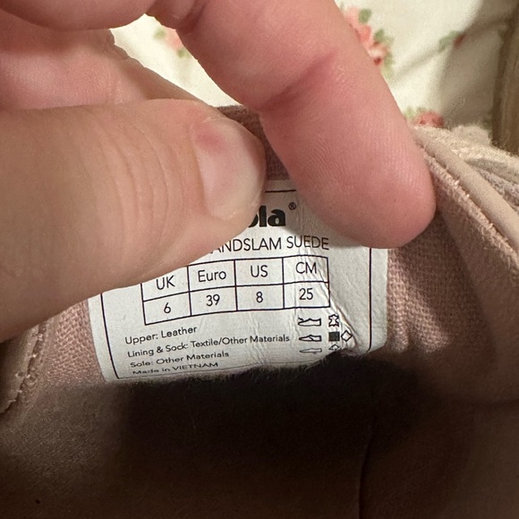 Gola Women's Light Pink Suede Grandslam Sneakers Size US 8 - Picture 7 of 8